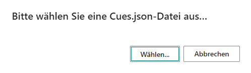 Pfad zur JSON-Datei angeben