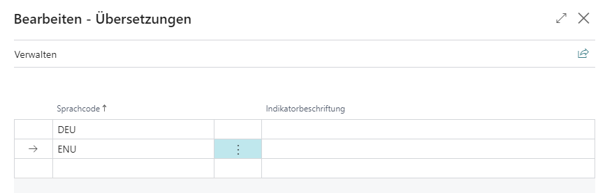 Übersetzung für Indikator hinzufügen