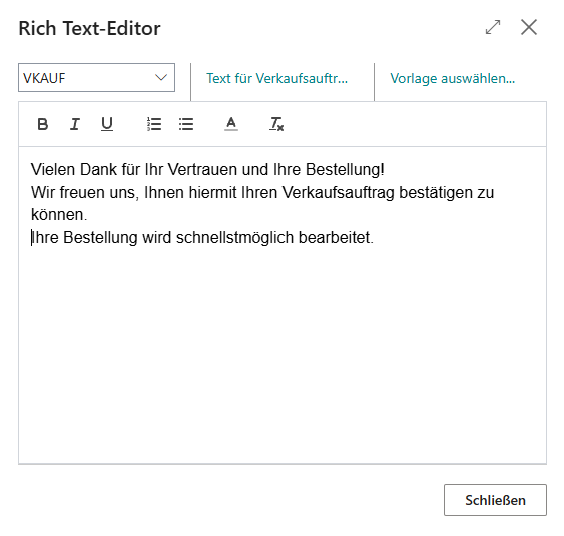 Rich Text hinzugefügt