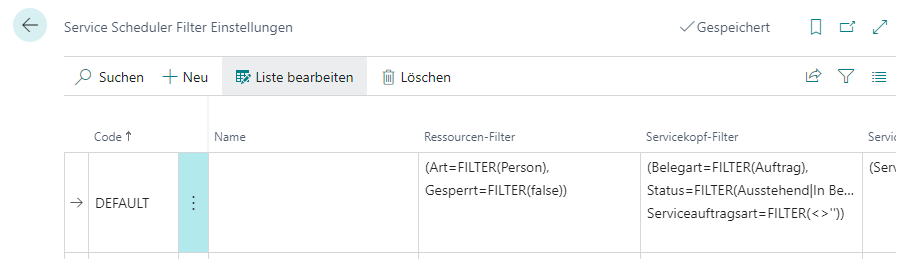 Ressourcenfilter erstellen