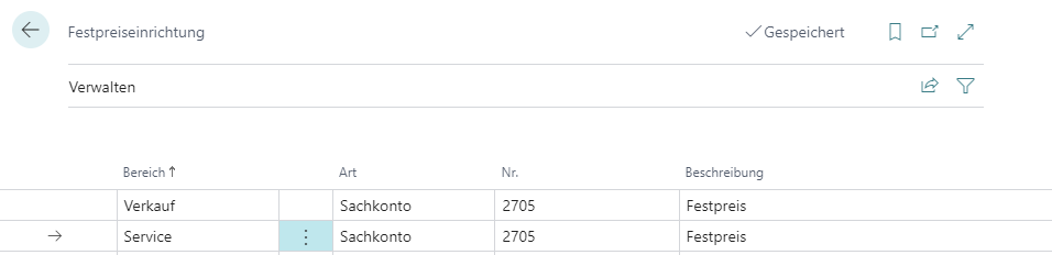 Fixed Price Setup