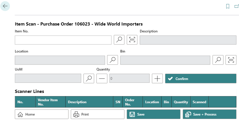 Purchase Order in Beyond InventoryApp