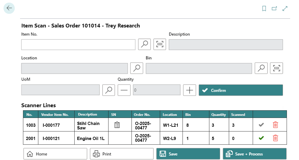 sales-order-enter-serial-number