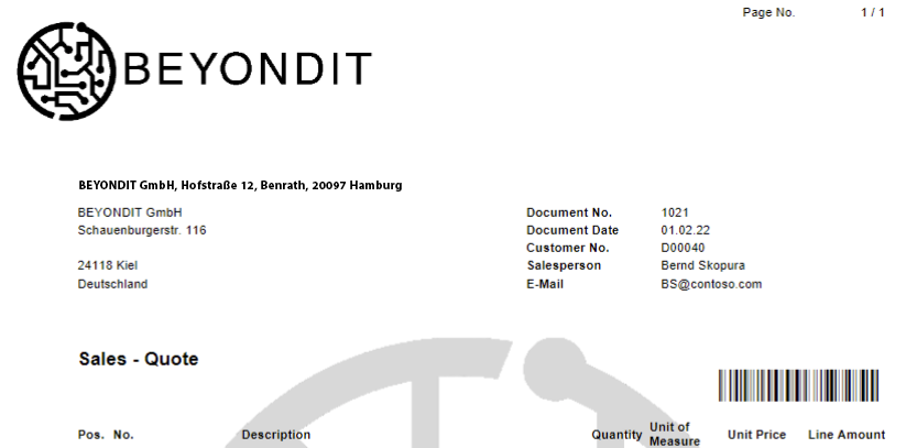 Print Barcode in Report