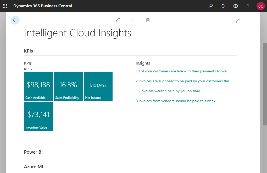 Einblicke aus der intelligenten Cloud