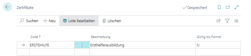 Ersthelferausbildung