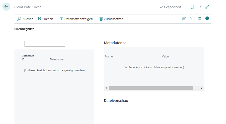 Suchen von Clouddateien