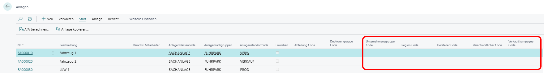 shortcut-dimensions-on-fixed-asset-list
