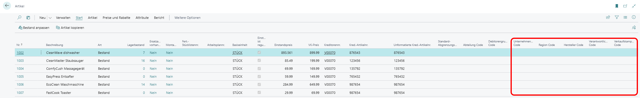 shortcut-dimensions-on-item-list