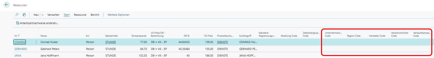 shortcut-dimensions-on-resource-list