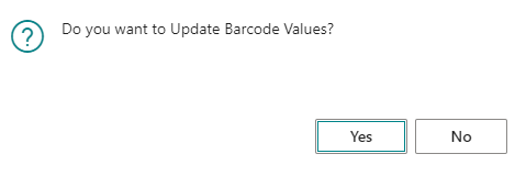 Update Barcode Values Dialog