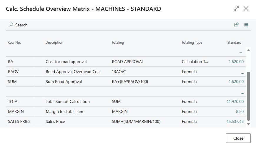 precalc-schedule-matrix