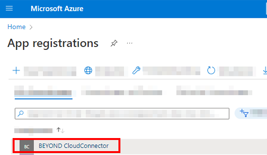 microsoft-azure-select-app-registration