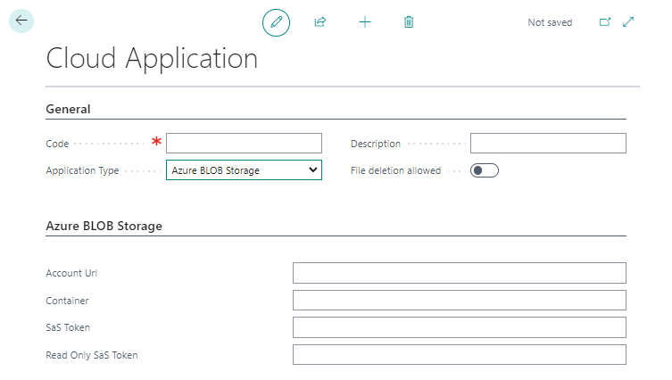 Connect Azure Blob Storage to Business Central