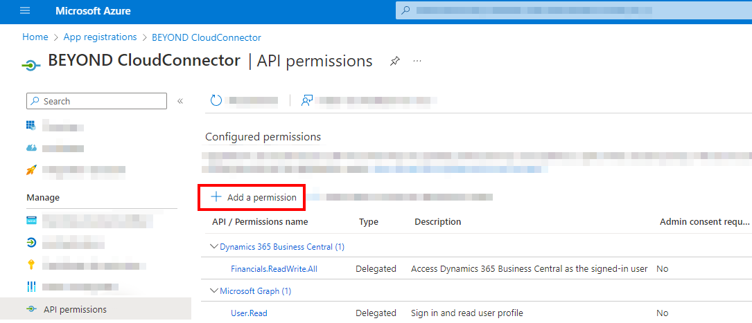 Add a new API permission