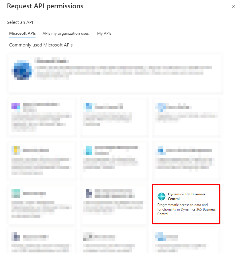 Set Up an API permission for Microsoft Dynamics 365 Business Central