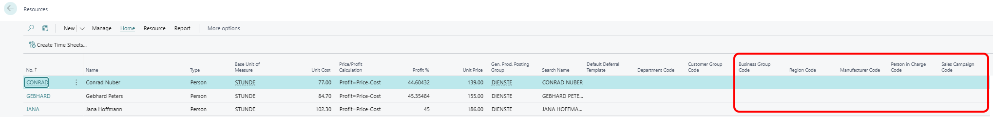 shortcut-dimensions-on-resource-list