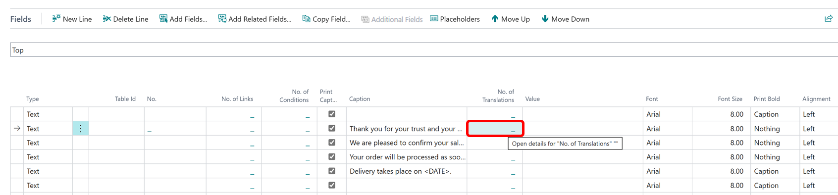 Add Translation for Text Line | DOCS by BEYONDIT