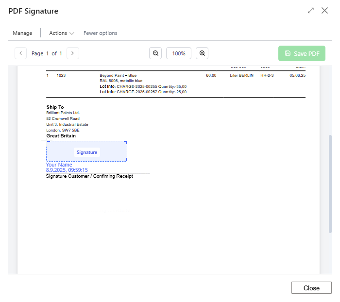 place-signature-for-sales-shipment