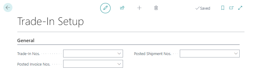 trade-in-number-series-setup